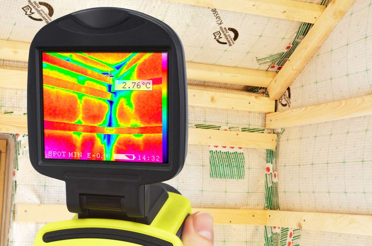 Détection isolation thermographie